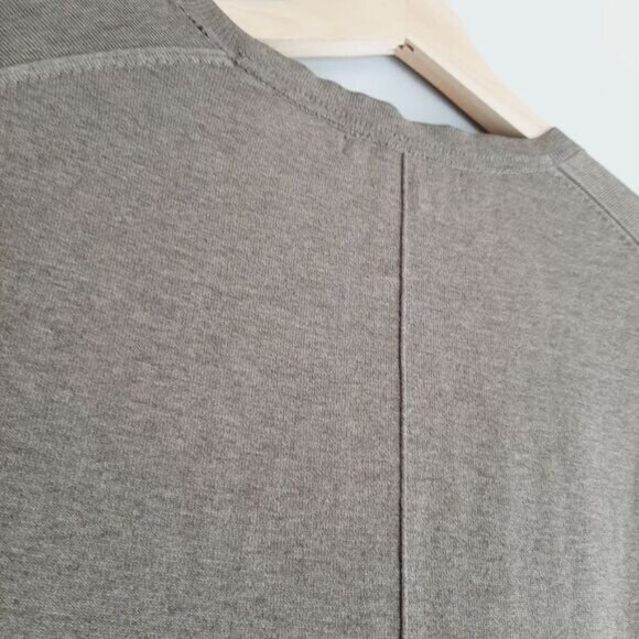 BANANA REPUBLIC Cardigan Button Down Silk Cotton Blend Green Grey Sz M Flawed - Picture 10 of 13